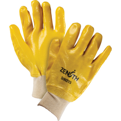 Gants &agrave; fini rugueux et r&eacute;sistants aux produits chimiques, Taille 9, 10" lo, PVC, Doublure en Interlock, 47-mil Equipment World