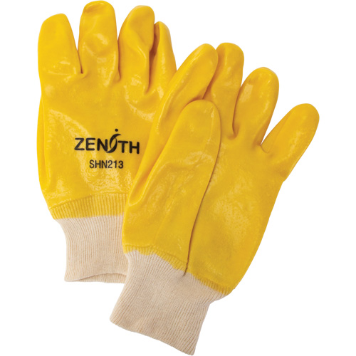 Gants &agrave; fini rugueux et r&eacute;sistants aux produits chimiques, Taille 9, 10" lo, PVC, Doublure en Interlock, 47-mil Equipment World