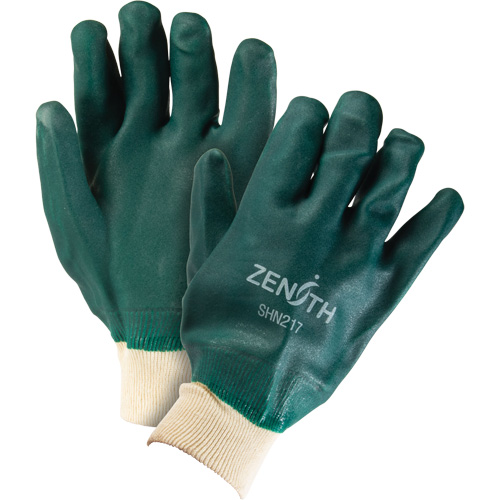 Gants verts &agrave; double enduit, 10" lo, PVC, Doublure en Jersey de coton, 70 mils Equipment World