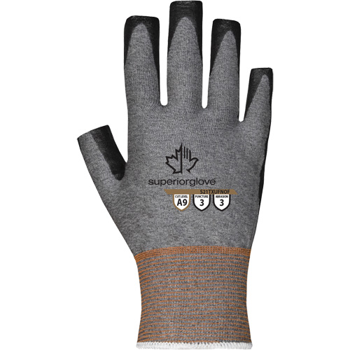 Gants ultra minces &agrave; doigts ouverts, Taille 5, Calibre 21, Rev&ecirc;tement Nitrile, Enveloppe en TenActiv, ASTM ANSI niveau A9 Equipment World