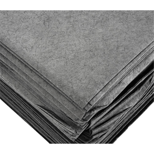 Feuilles absorbantes souffl&eacute;es, Universel, 15" x 19", 8 gal. d'absorption Equipment World