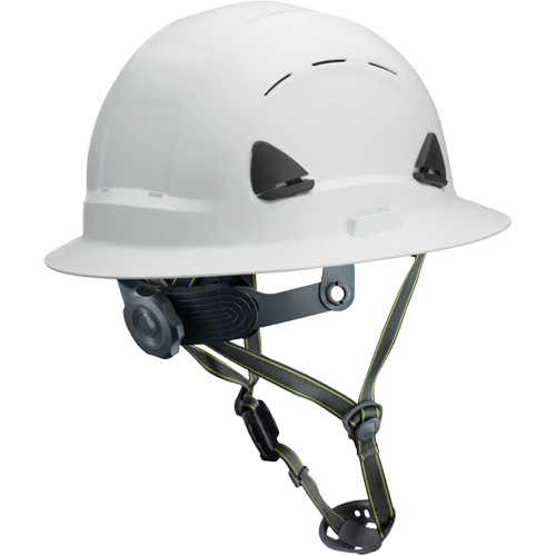 Fibre Metal Climbing Style Helmet with Full Brim, Meets CSA Type 2, Ratchet Suspension, Vented Equipment World