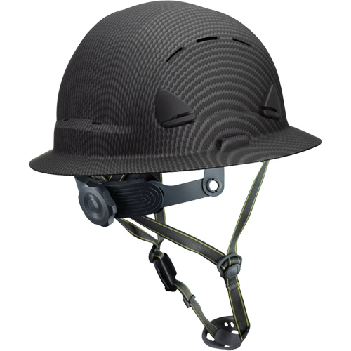 Casque Fibre Metal de style escalade avec bordure compl&egrave;te, R&eacute;pond aux normes CSA type 2, Suspension Rochet, Ventil&eacute; Equipment World