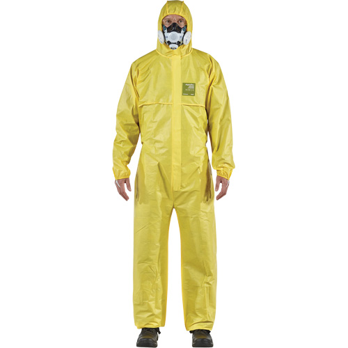 AlphaTec&reg; 2300 STANDARD Bound Model 147 Coveralls, Small, Yellow, Polyethylene Laminate/Polypropylene Equipment World