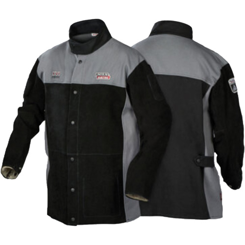 XVI Series Heavy-Duty FR Welding Jacket, Leather, Medium, Black Equipment World