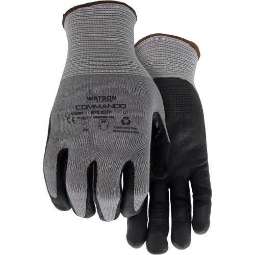 Gants r&eacute;sistant &agrave; la coupe 338 Commando, Taille Petit, Calibre 18, Rev&ecirc;tement Mousse de nitrile, Enveloppe en PEHP/Polyester/Spandex/Acier inoxydable, ASTM ANSI niveau A8/EN 388 niveau F Equipment World