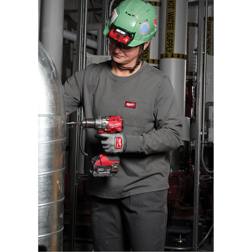 GRIDIRON Long Sleeve Pocket T-Shirt, Women's, X-Small, Blue Equipment World