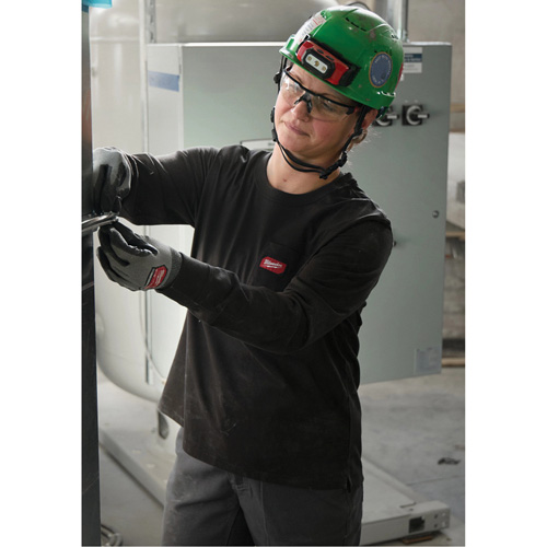 GRIDIRON Long Sleeve Pocket T-Shirt, Women's, X-Small, Blue Equipment World