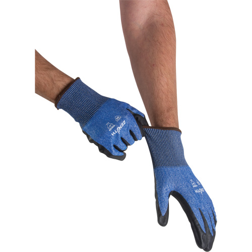 Lightweight High-Dexterity Cut-Resistant Gloves, Size 7, 18 Gauge, Foam Nitrile Coated, Stainless Steel/HPPE/Tungsten Shell, ASTM ANSI Level A9 Equipment World