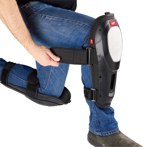 Dynamic Flooring Knee Pad, Hook and Loop Style, Plastic Caps, Foam Pads Equipment World