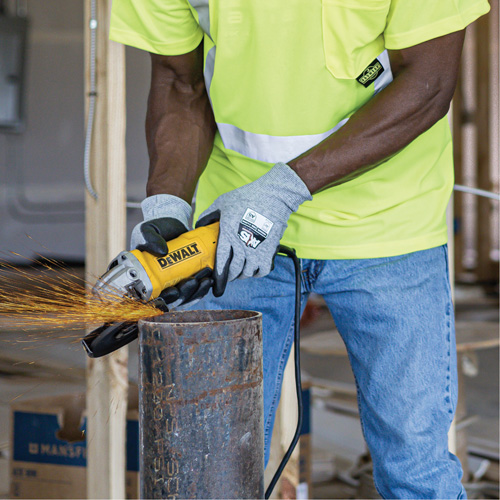 RWG566 AXIS Cut Protection Touchscreen Work Glove, Size X-Small, 18 Gauge, Polyurethane Coated, Stainless Steel/HPPE Shell, ASTM ANSI Level A5/EN 388 Level E Equipment World