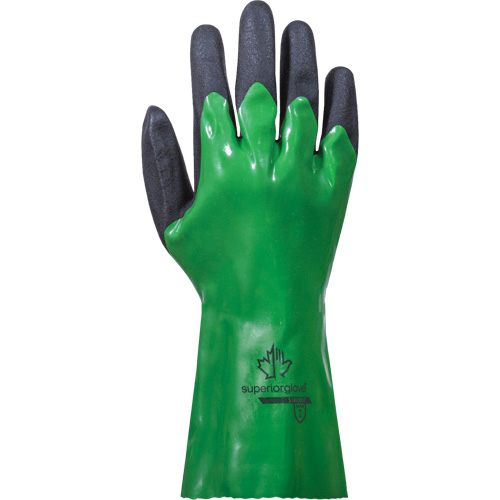 SolvStop Chemical-Resistant Gloves, Size 7, 12" L, PVC Equipment World