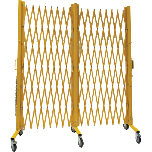 Barri&egrave;re extensible, 84" h x 20' lo, Jaune Equipment World