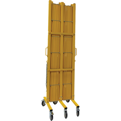 Barri&egrave;re extensible, 84" h x 20' lo, Jaune Equipment World