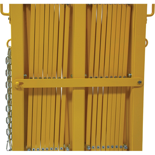 Barri&egrave;re extensible, 84" h x 20' lo, Jaune Equipment World