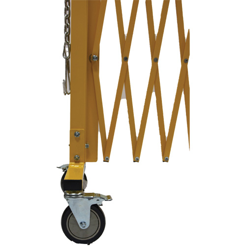 Barri&egrave;re extensible, 84" h x 20' lo, Jaune Equipment World