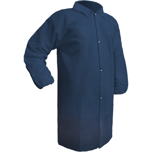 Care Lab Coat, Polypropylene, Medium, Blue Equipment World