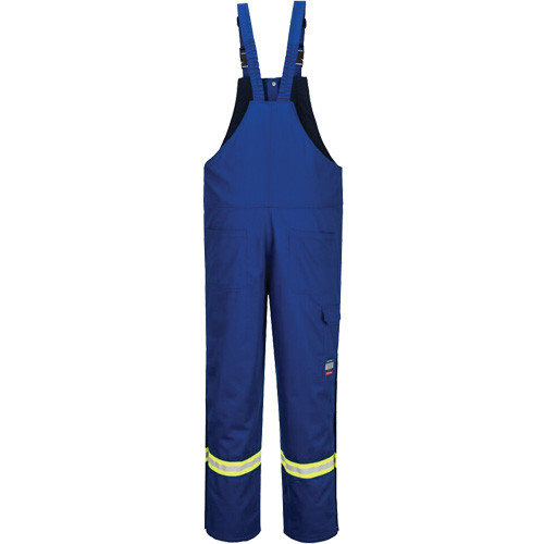 Bizflame&reg; 88/12 Insulated Bib Pants, Cotton/Nylon, Small, Blue Equipment World