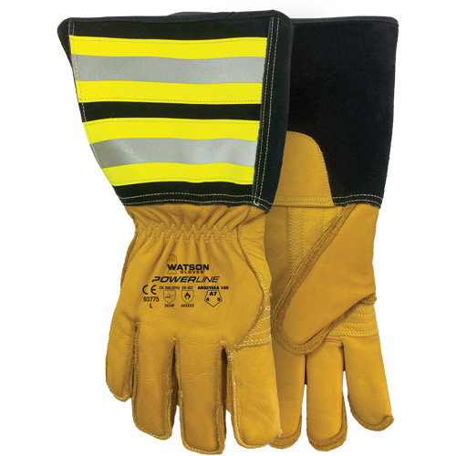 Powerline Water-Resistant Gloves, Leather, Medium Equipment World