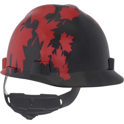 Specialty V-Gard&reg; Hard Hat, Ratchet Suspension, Black/Red Equipment World