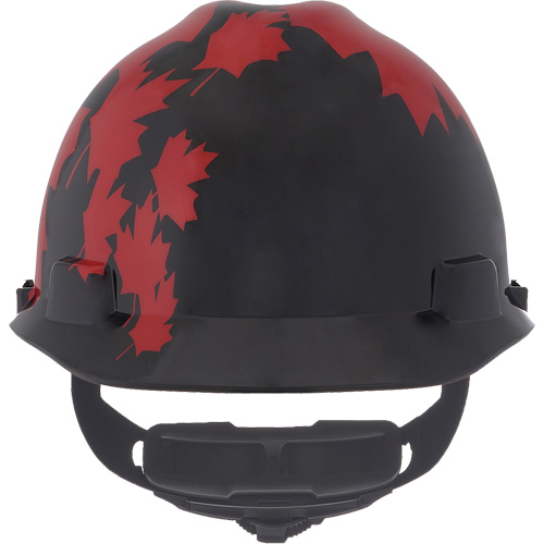 Specialty V-Gard&reg; Hard Hat, Ratchet Suspension, Black/Red Equipment World