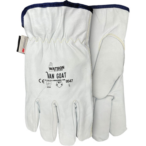 9547 Van Goat Cut Protection Gloves, X-Small, Grain Goatskin Palm, Thinsulate/Steel/Polyester/Para-Aramid Inner Lining Equipment World