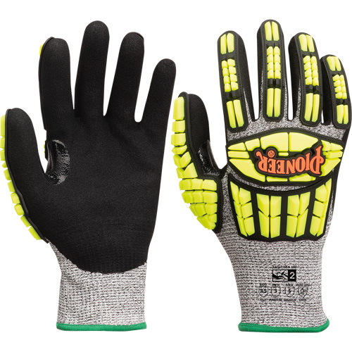 Cut and Impact-Resistant Gloves, Small, Synthetic Palm, Knit Wrist Cuff Equipment World