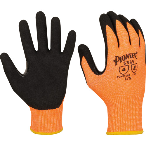 Touchscreen-Compatible Cut-Resistant Gloves, Size Small, 13 Gauge, Nitrile Coated, Polyester/HPPE Shell, ASTM ANSI Level A5 Equipment World