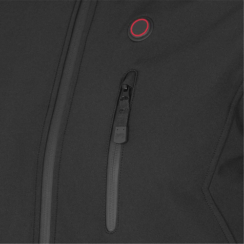 Heated Soft-Shell Jacket, Men's, Small, Black Equipment World