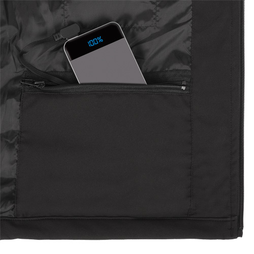 Heated Soft-Shell Jacket, Men's, Small, Black Equipment World