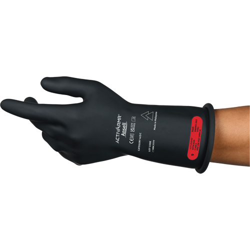 ActivArmr&reg; RIG R011BUL Ultra-Lightweight Electrical Insulated Gloves, ASTM Class 0, Size 9, 11" L Equipment World