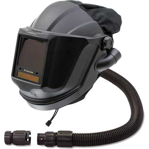 MAXSHIELD&reg; Supplied Air Respirator Shield & Flip-Front Welding with ADF Lens & Control Valve, Universal, Facepiece Equipment World