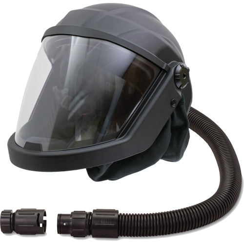 DEFENDER Supplied Air Respirator Shield & Helmet with Cooler, Universal, Facepiece Equipment World
