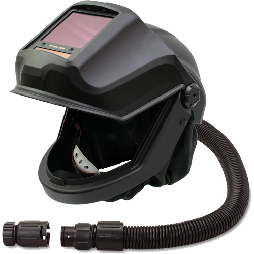 DEFENDER Supplied Air Respirator Shield & Flip-Front Welding Helmet with ADF & Flow Adapter, Universal, Facepiece Equipment World