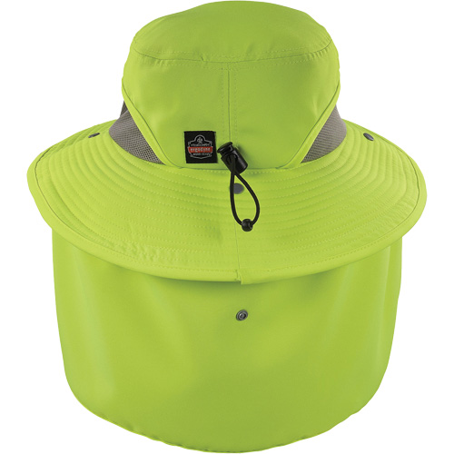Chill-Its 8934 Ranger Hat with Neck Shade, Small/Medium, Hi-Vis Lime Equipment World