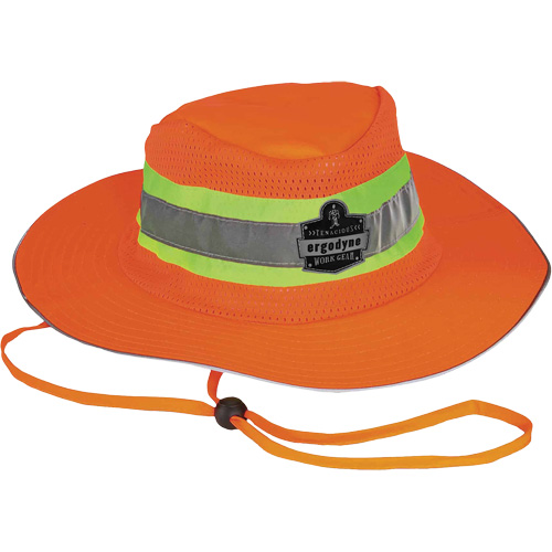 GloWear 8935 Ranger Sun Hat, 2X-Large/3X-Large, High Visibility Orange, Polyester Equipment World