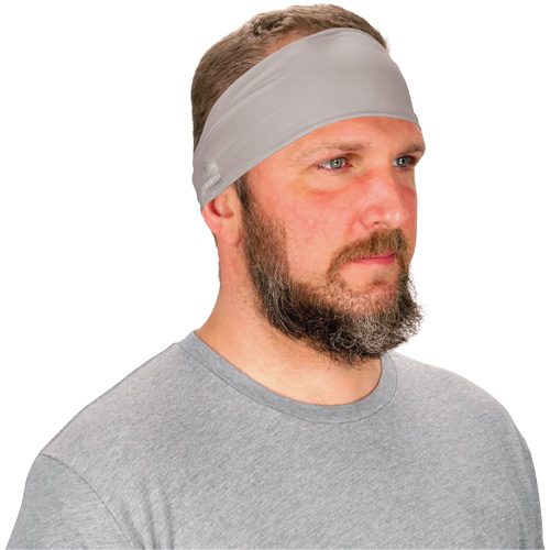 Chill-Its 6634 Performance Knit Cooling Headband, Grey Equipment World