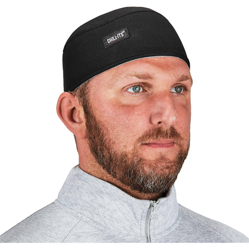 Chill-Its 6630 High-Performance Skull Cap with Terry Cloth Sweatband, Black Equipment World