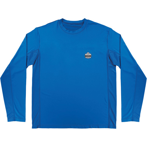 Chill-Its 6689 Cooling Long Sleeve Sun Shirt with UV Protection, Blue, Small Equipment World