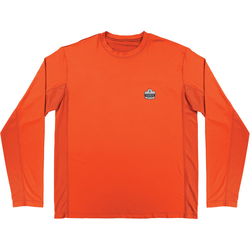 Chemise de refroidissement &agrave; manches longues avec protection solaire et UV Chill-Its 6689, Orange, Petit Equipment World