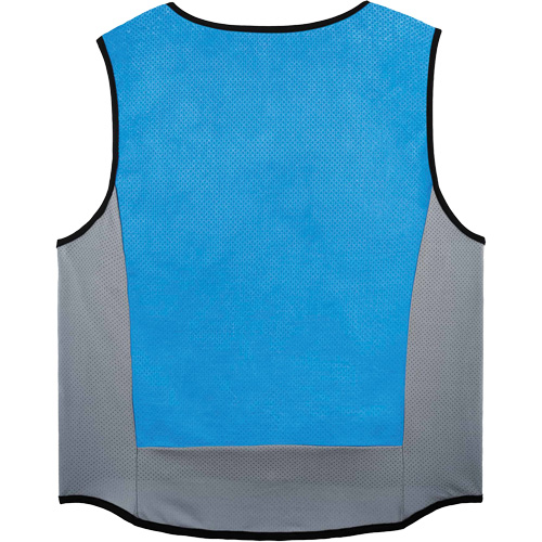 Chill-Its 6667 Wet Evaporative Cooling Vest with Zipper Closure, Medium, Blue Equipment World