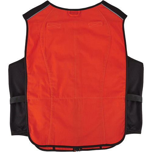 Chill-Its 6260 Lightweight Phase Change Cooling Vest with Rechargeable Packs, Small/Medium, Orange Equipment World