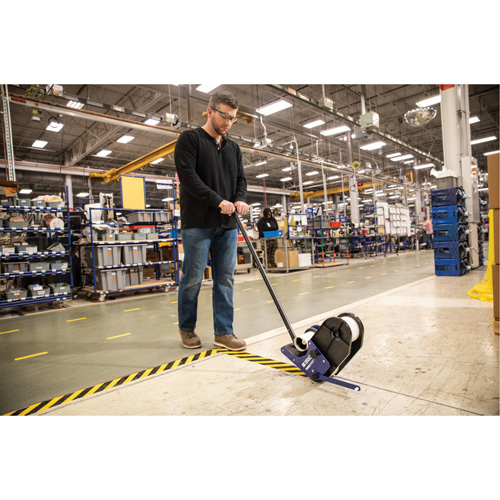 ToughStripe&reg; Max Floor Marking Tape, 2" x 100', Polyester, Black and Yellow Equipment World