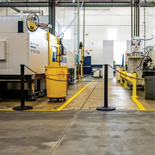 Montant industriel, Hauteur de 37", Rouge Equipment World