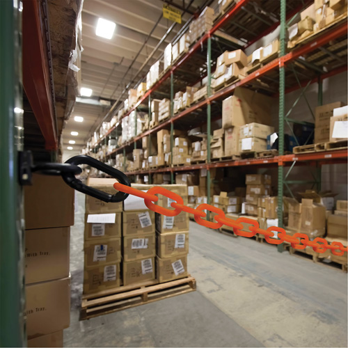Magnetic Chain Barrier Warehouse Kit, Orange Equipment World