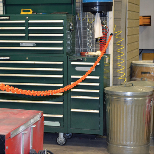 Magnetic Chain Barrier Warehouse Kit, Orange Equipment World