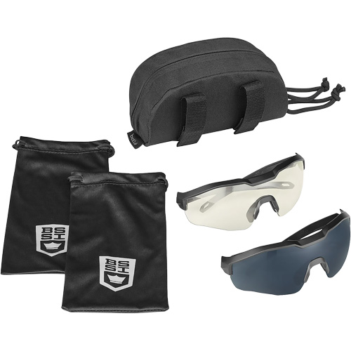 MY6 Safety Glasse Eyeshield Kit, Clear/Smoke Lens, Anti-Fog/Anti-Scratch, ANSI Z87+ Equipment World