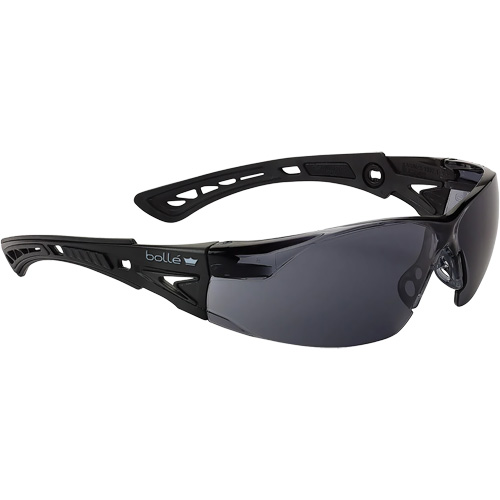 Rush+ BSSI Safety Glasses, Smoke/Grey Lens, Anti-Fog/Anti-Scratch, ANSI Z87+ Equipment World