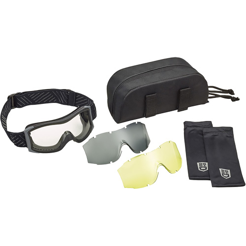 Ensemble de lunettes &agrave; coque &agrave; protection balistique X1000, Lentille Ambr&eacute;e/Transparent, Antibu&eacute;e/Anti-&eacute;gratignures, Ventilation Directe Equipment World