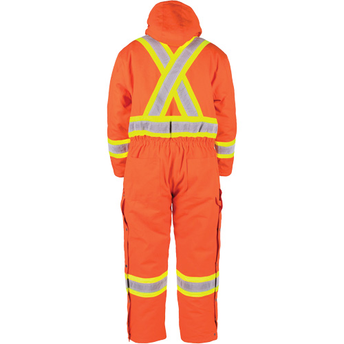 Salopette en canevas doubl&eacute;e haute visibilit&eacute;, 2T-Grand, Orange haute visibilit&eacute; Equipment World